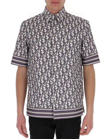 dior men's short sleeve button up|Dior designer dress shirts.